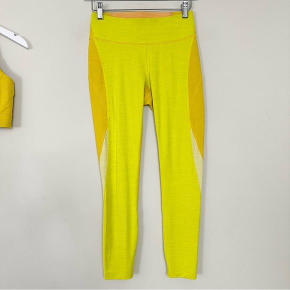 Outdoor Voices Doings Things Bra / TechSweat 7/8 Zoom Leggings Sunshine Set - Picture 9 of 16